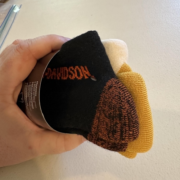69 Harley-Davidson  NIP Two different Cotton Comfort Large Socks - Picture 5 of 6